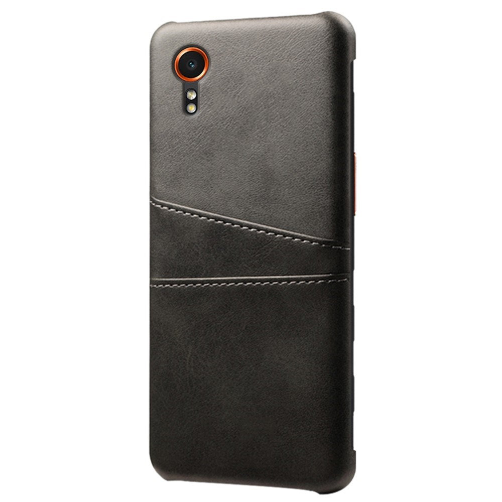 EIDERWOOD Samsung Galaxy Xcover 7 Kunstlæder Cover m. Indbygget Kortholder - Sort