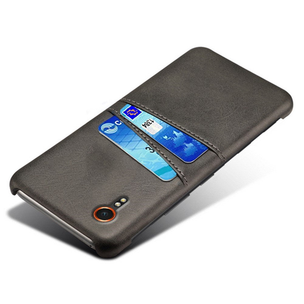 EIDERWOOD Samsung Galaxy Xcover 7 Kunstlæder Cover m. Indbygget Kortholder - Sort