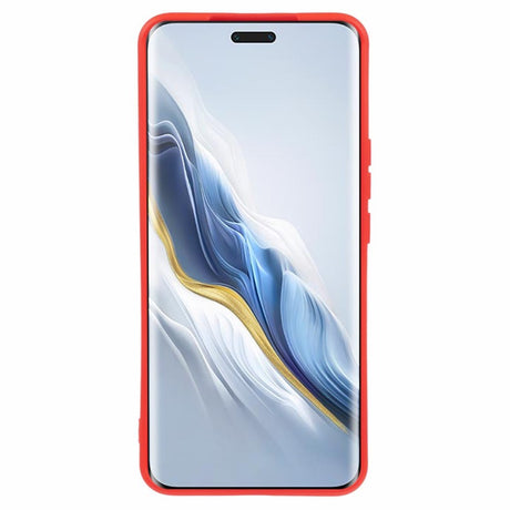 EIDERWOOD Honor Magic6 Pro 5G Case – Fleksibelt Plast Cover med Fiberforing og Præcis Kameraudskæring - Rød