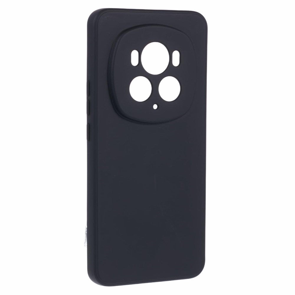 EIDERWOOD Honor Magic6 Pro 5G Case – Fleksibelt Plast Cover med Fiberforing og Præcis Kameraudskæring - Sort