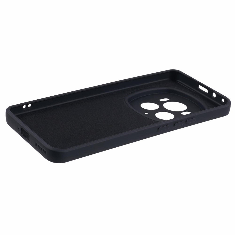 EIDERWOOD Honor Magic6 Pro 5G Case – Fleksibelt Plast Cover med Fiberforing og Præcis Kameraudskæring - Sort