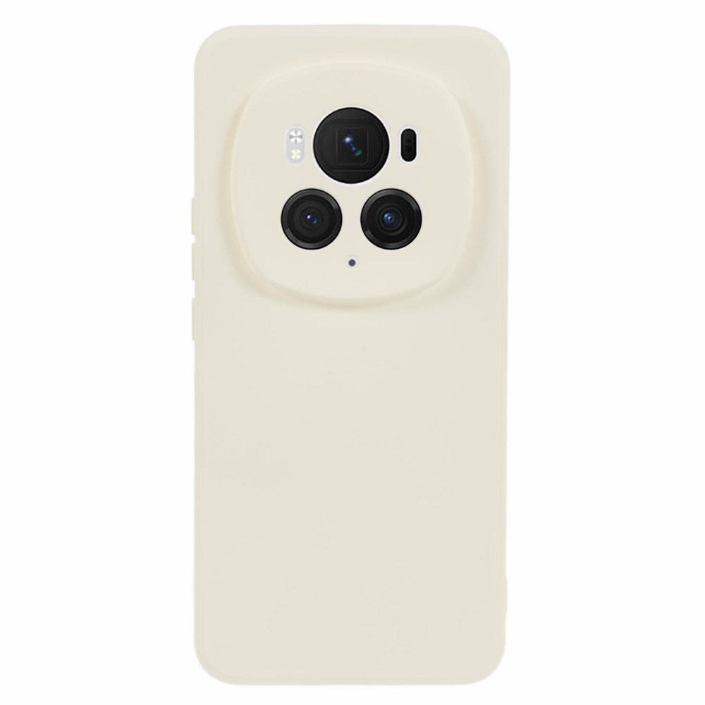 EIDERWOOD Honor Magic6 Pro 5G Case – Fleksibelt Plast Cover med Fiberforing og Præcis Kameraudskæring - Hvid