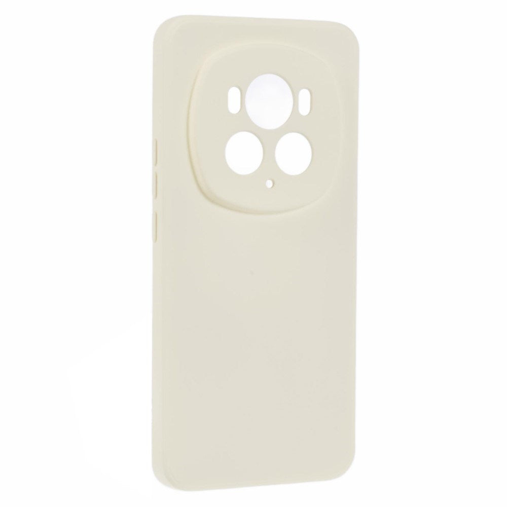 EIDERWOOD Honor Magic6 Pro 5G Case – Fleksibelt Plast Cover med Fiberforing og Præcis Kameraudskæring - Hvid