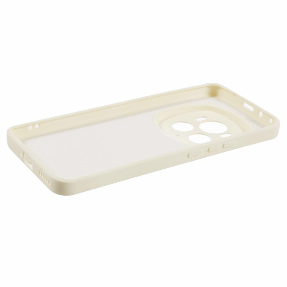 EIDERWOOD Honor Magic6 Pro 5G Case – Fleksibelt Plast Cover med Fiberforing og Præcis Kameraudskæring - Hvid