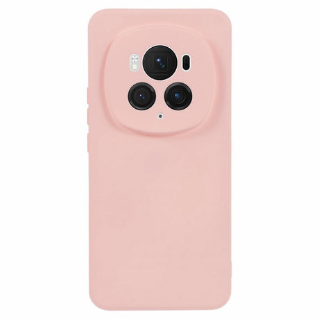EIDERWOOD Honor Magic6 Pro 5G Case – Fleksibelt Plast Cover med Fiberforing og Præcis Kameraudskæring - Lyserød