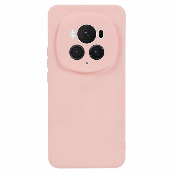EIDERWOOD Honor Magic6 Pro 5G Case – Fleksibelt Plast Cover med Fiberforing og Præcis Kameraudskæring - Lyserød