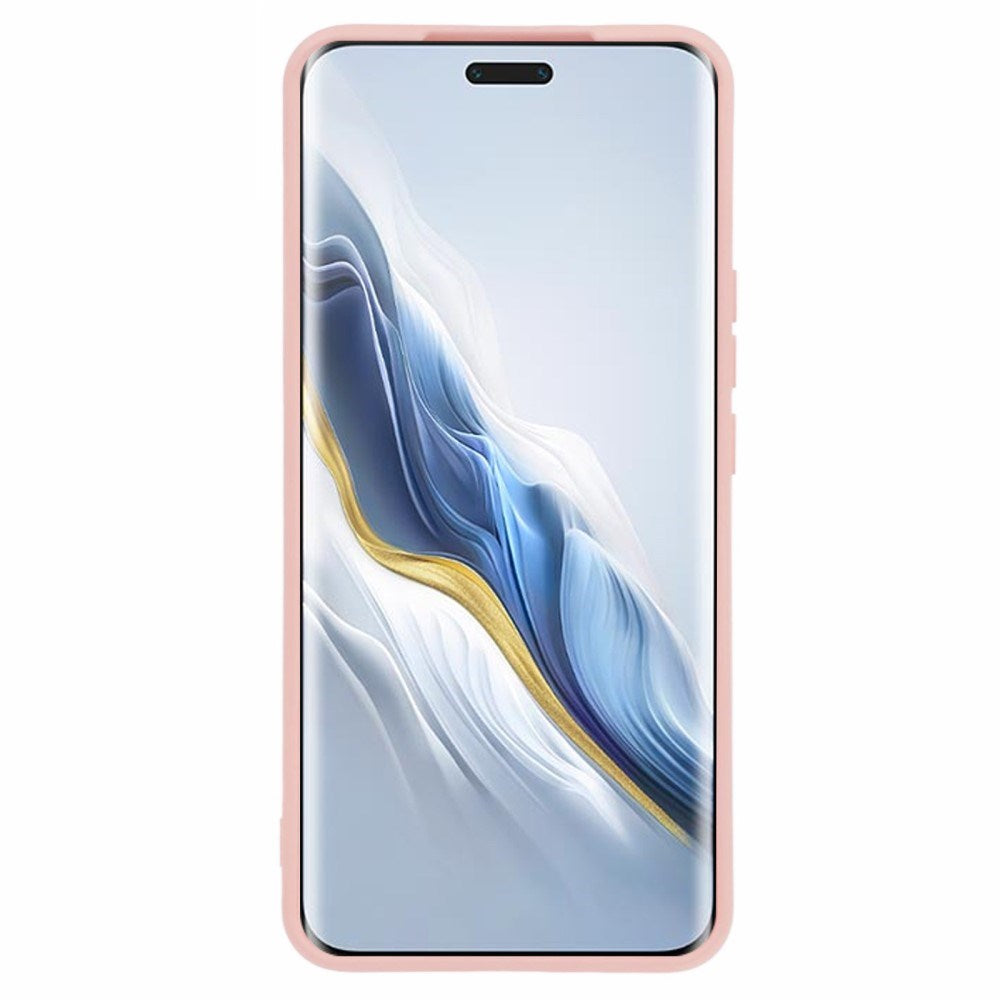 EIDERWOOD Honor Magic6 Pro 5G Case – Fleksibelt Plast Cover med Fiberforing og Præcis Kameraudskæring - Lyserød