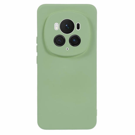 EIDERWOOD Honor Magic6 Pro 5G Case – Fleksibelt Plast Cover med Fiberforing og Præcis Kameraudskæring - Lysegrøn