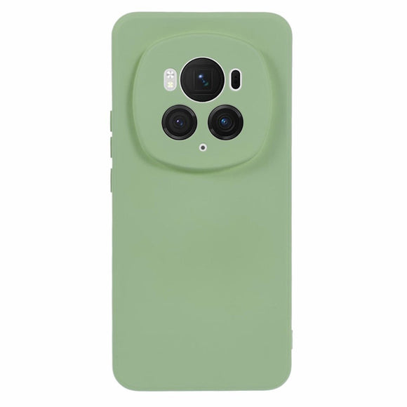 EIDERWOOD Honor Magic6 Pro 5G Case – Fleksibelt Plast Cover med Fiberforing og Præcis Kameraudskæring - Lysegrøn