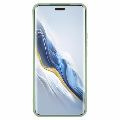 EIDERWOOD Honor Magic6 Pro 5G Case – Fleksibelt Plast Cover med Fiberforing og Præcis Kameraudskæring - Lysegrøn