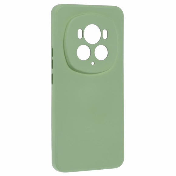 EIDERWOOD Honor Magic6 Pro 5G Case – Fleksibelt Plast Cover med Fiberforing og Præcis Kameraudskæring - Lysegrøn