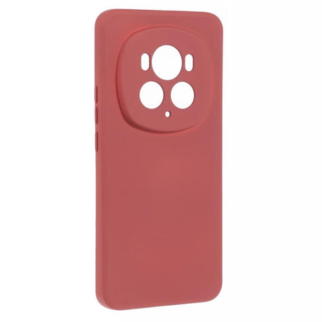 EIDERWOOD Honor Magic6 Pro 5G Case – Fleksibelt Plast Cover med Fiberforing og Præcis Kameraudskæring - Mørkerød