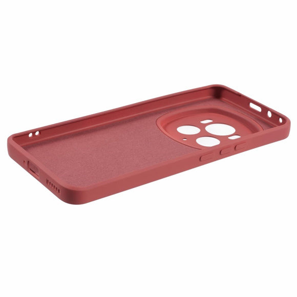EIDERWOOD Honor Magic6 Pro 5G Case – Fleksibelt Plast Cover med Fiberforing og Præcis Kameraudskæring - Mørkerød