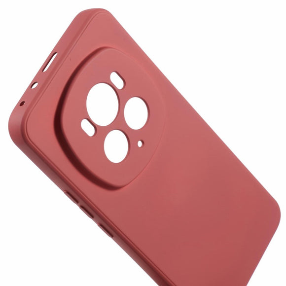 EIDERWOOD Honor Magic6 Pro 5G Case – Fleksibelt Plast Cover med Fiberforing og Præcis Kameraudskæring - Mørkerød