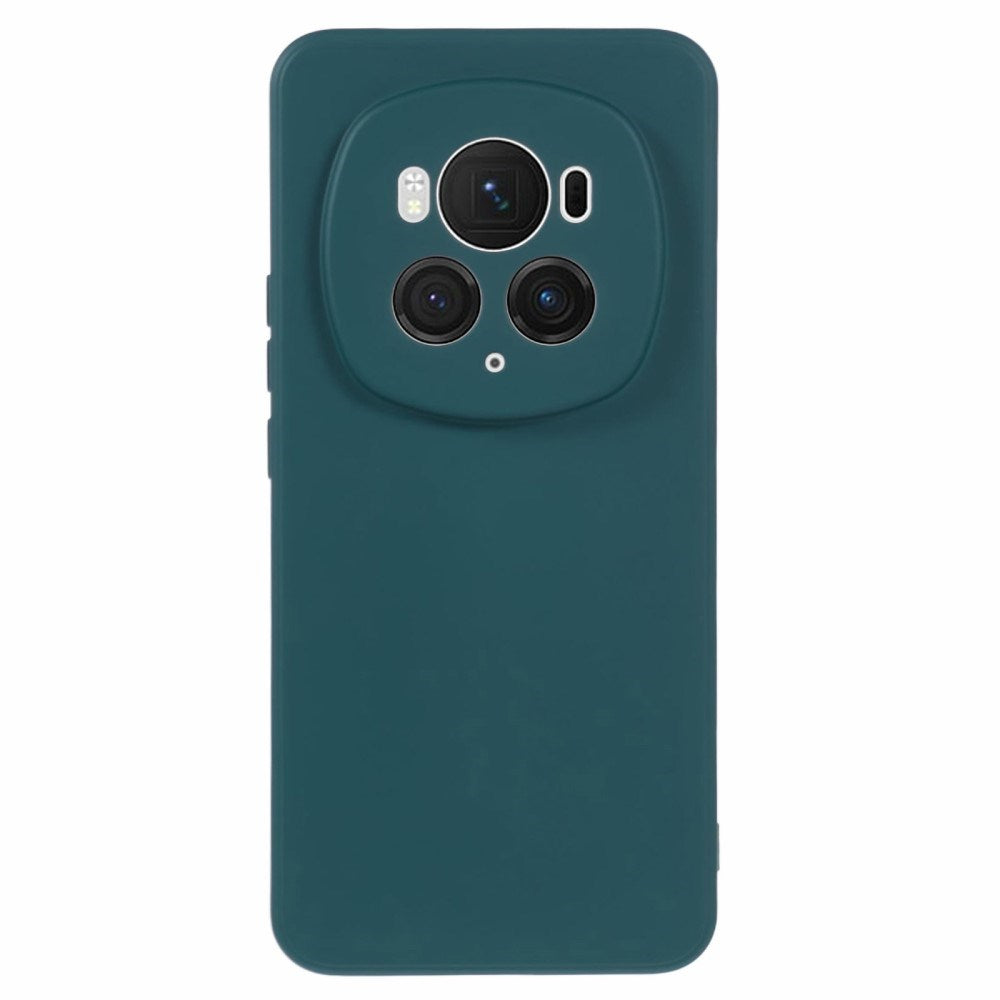 EIDERWOOD Honor Magic6 Pro 5G Case – Fleksibelt Plast Cover med Fiberforing og Præcis Kameraudskæring - Mørkegrøn