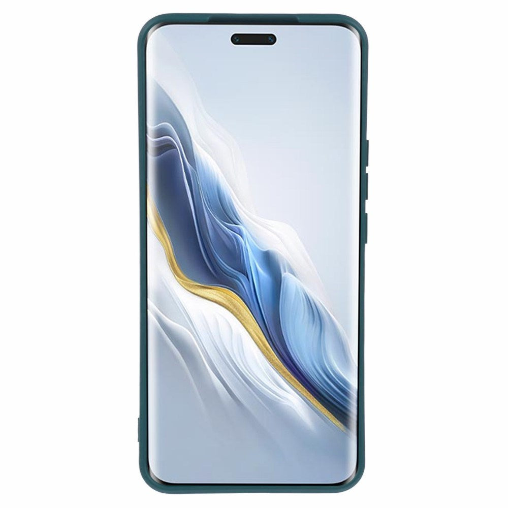 EIDERWOOD Honor Magic6 Pro 5G Case – Fleksibelt Plast Cover med Fiberforing og Præcis Kameraudskæring - Mørkegrøn