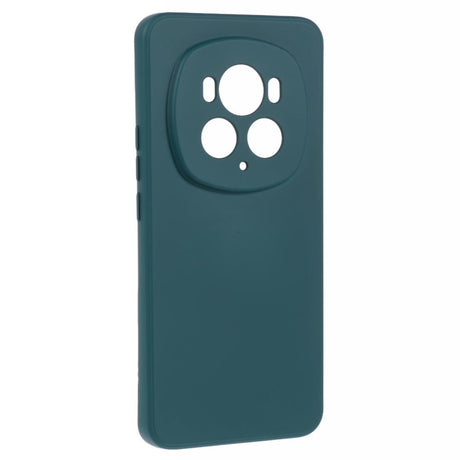 EIDERWOOD Honor Magic6 Pro 5G Case – Fleksibelt Plast Cover med Fiberforing og Præcis Kameraudskæring - Mørkegrøn