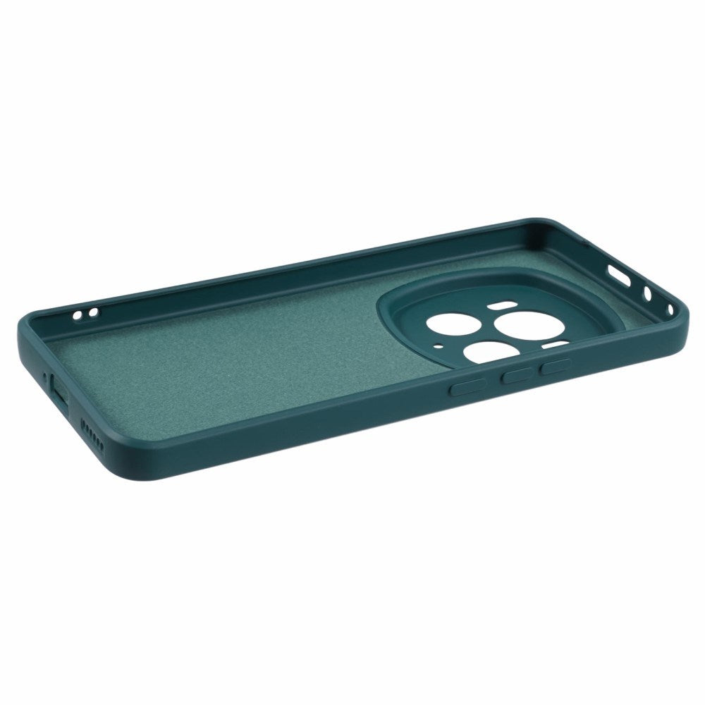 EIDERWOOD Honor Magic6 Pro 5G Case – Fleksibelt Plast Cover med Fiberforing og Præcis Kameraudskæring - Mørkegrøn