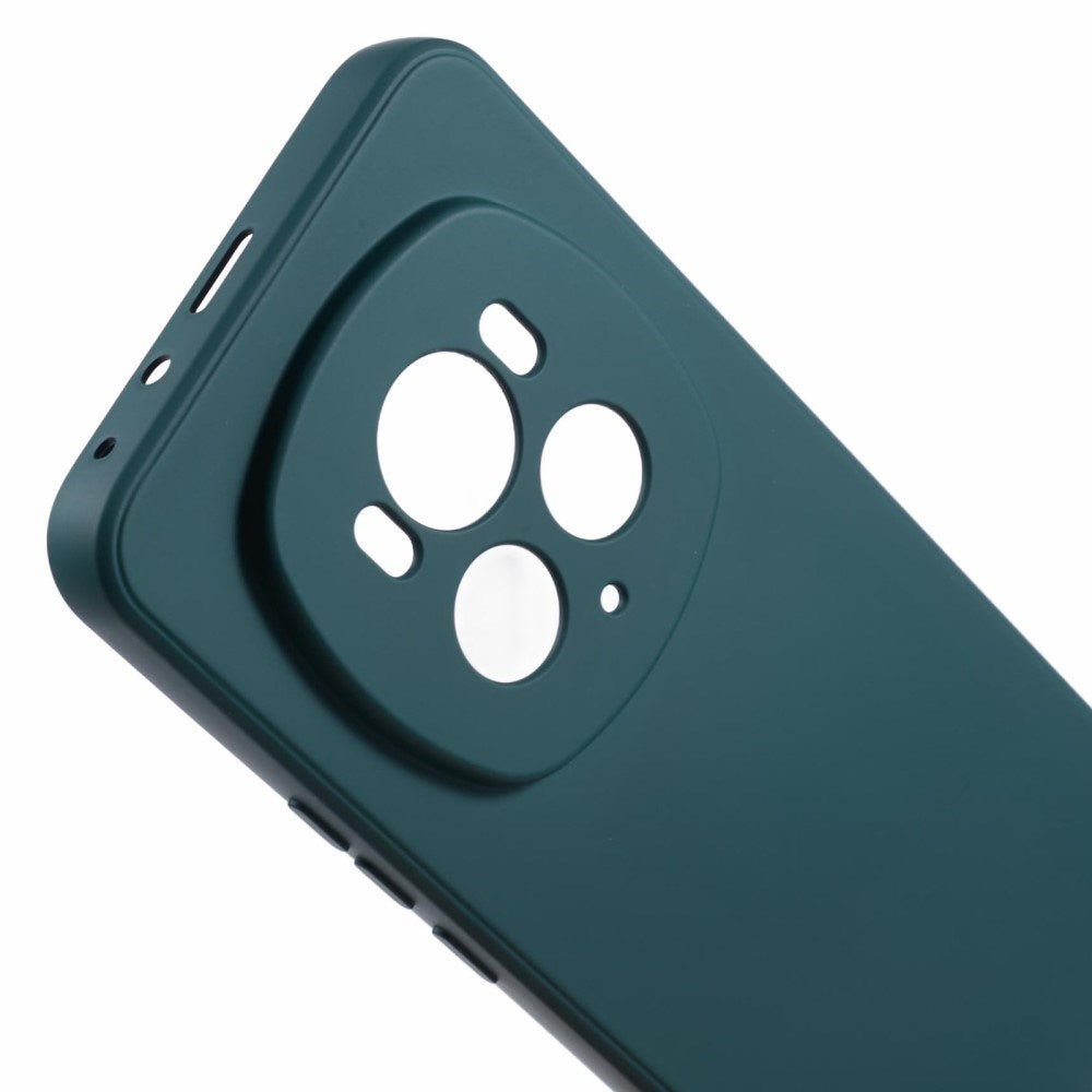 EIDERWOOD Honor Magic6 Pro 5G Case – Fleksibelt Plast Cover med Fiberforing og Præcis Kameraudskæring - Mørkegrøn
