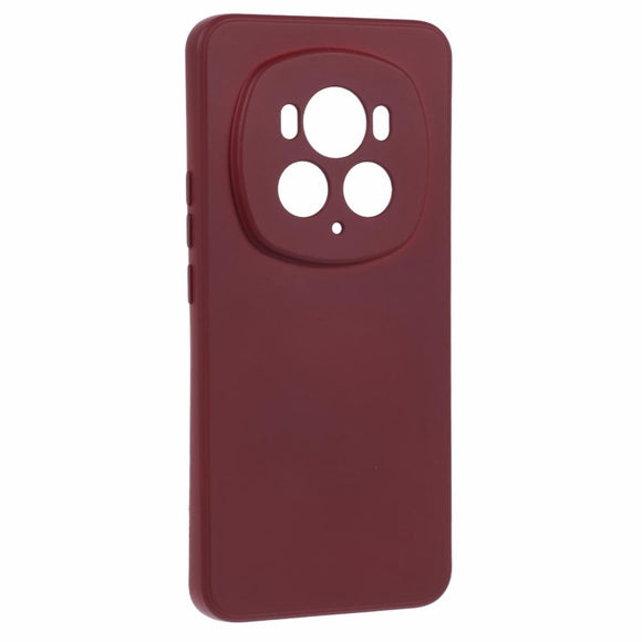 EIDERWOOD Honor Magic6 Pro 5G Case – Fleksibelt Plast Cover med Fiberforing og Præcis Kameraudskæring - Vinrød