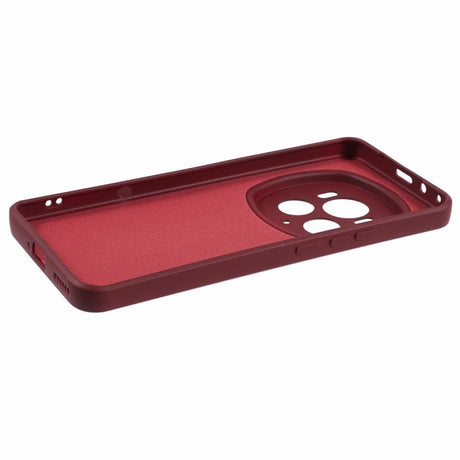 EIDERWOOD Honor Magic6 Pro 5G Case – Fleksibelt Plast Cover med Fiberforing og Præcis Kameraudskæring - Vinrød