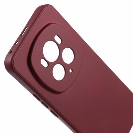 EIDERWOOD Honor Magic6 Pro 5G Case – Fleksibelt Plast Cover med Fiberforing og Præcis Kameraudskæring - Vinrød