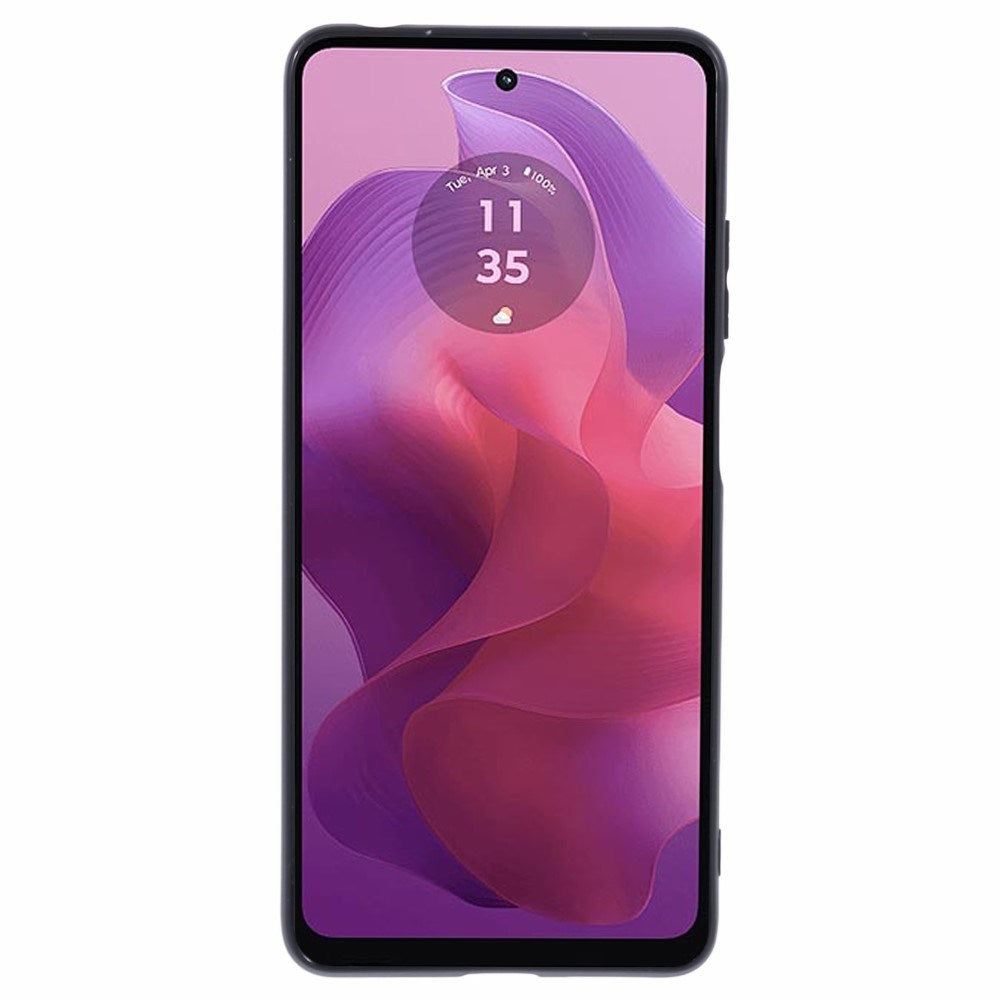 EIDERWOOD Fleksibel Plastik Cover - Motorola Moto E14 4G/G04 4G/G04s 4G/G24 4G - Sort