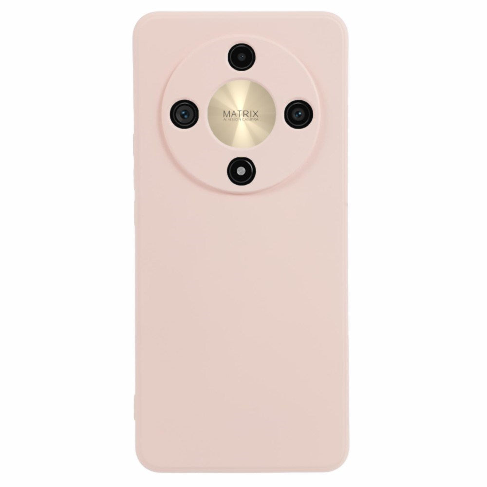 EIDERWOOD Honor Magic6 Lite 5G Case – Fleksibelt Plast Cover med Fiberforing og Præcis Kameraudskæring - Lyserød