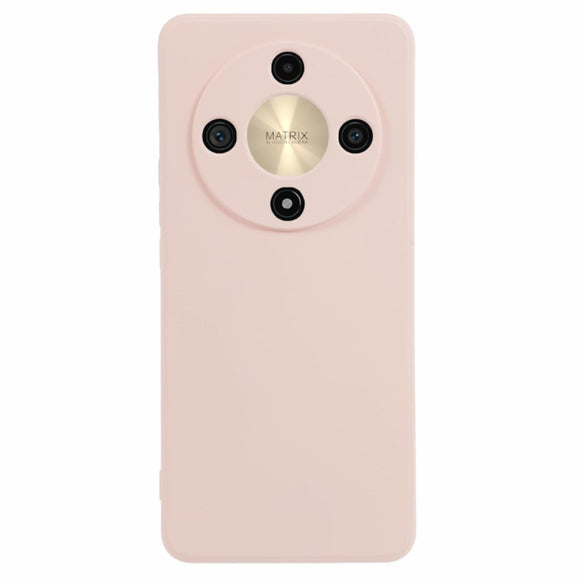EIDERWOOD Honor Magic6 Lite 5G Case – Fleksibelt Plast Cover med Fiberforing og Præcis Kameraudskæring - Lyserød
