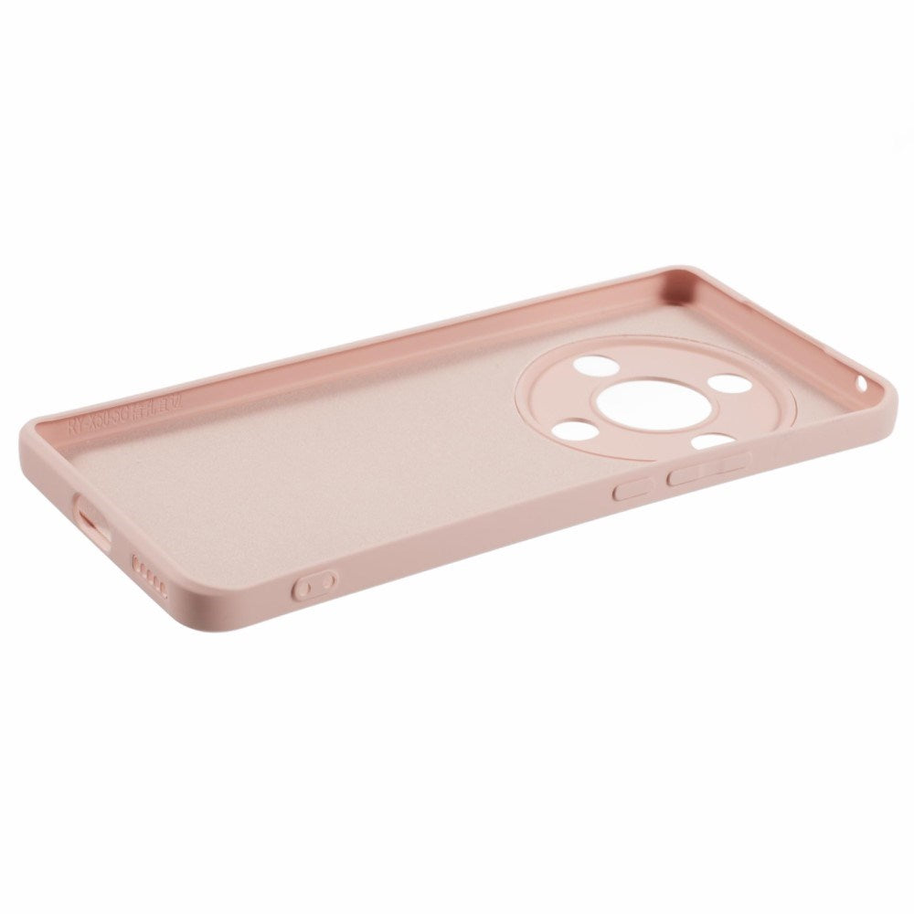 EIDERWOOD Honor Magic6 Lite 5G Case – Fleksibelt Plast Cover med Fiberforing og Præcis Kameraudskæring - Lyserød