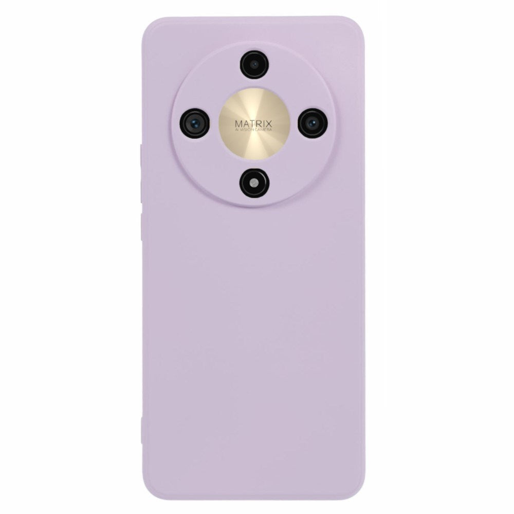 EIDERWOOD Honor Magic6 Lite 5G Case – Fleksibelt Plast Cover med Fiberforing og Præcis Kameraudskæring - Lilla
