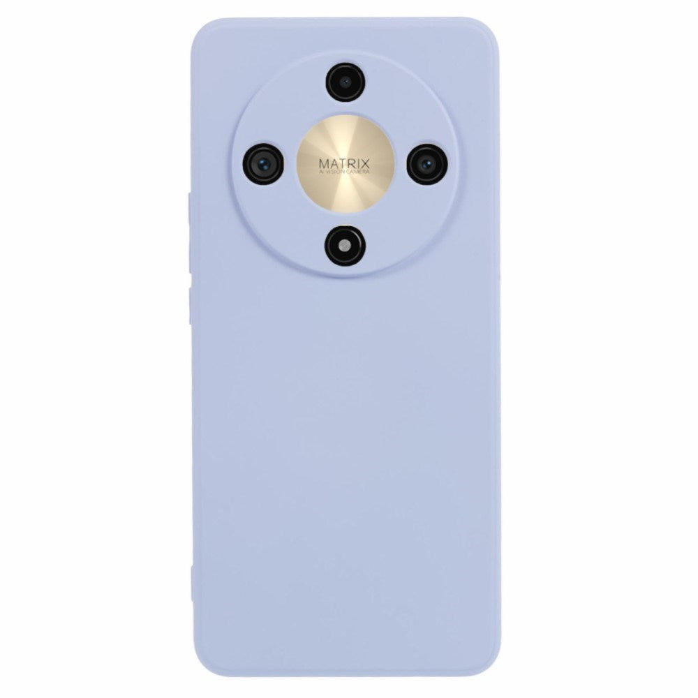 EIDERWOOD Honor Magic6 Lite 5G Case – Fleksibelt Plast Cover med Fiberforing og Præcis Kameraudskæring - Lyseblå