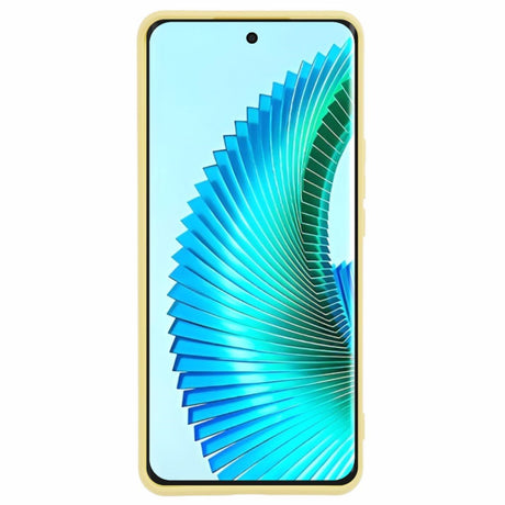 EIDERWOOD Honor Magic6 Lite 5G Case – Fleksibelt Plast Cover med Fiberforing og Præcis Kameraudskæring - Gul