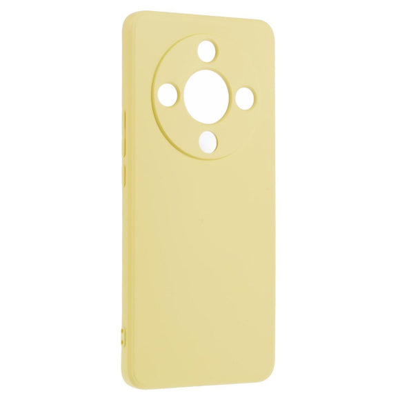 EIDERWOOD Honor Magic6 Lite 5G Case – Fleksibelt Plast Cover med Fiberforing og Præcis Kameraudskæring - Gul