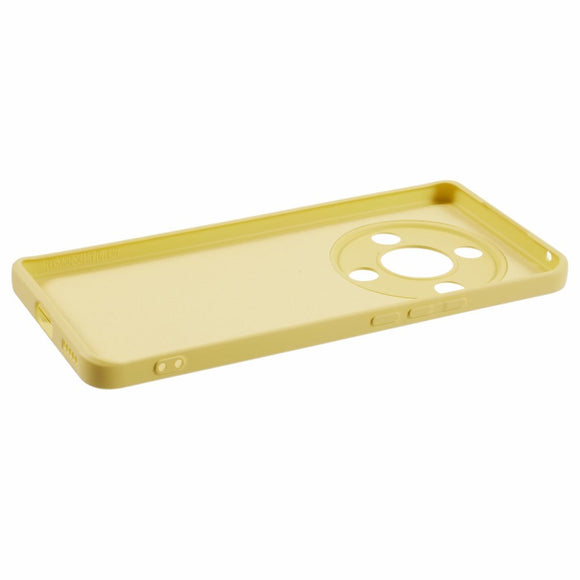 EIDERWOOD Honor Magic6 Lite 5G Case – Fleksibelt Plast Cover med Fiberforing og Præcis Kameraudskæring - Gul