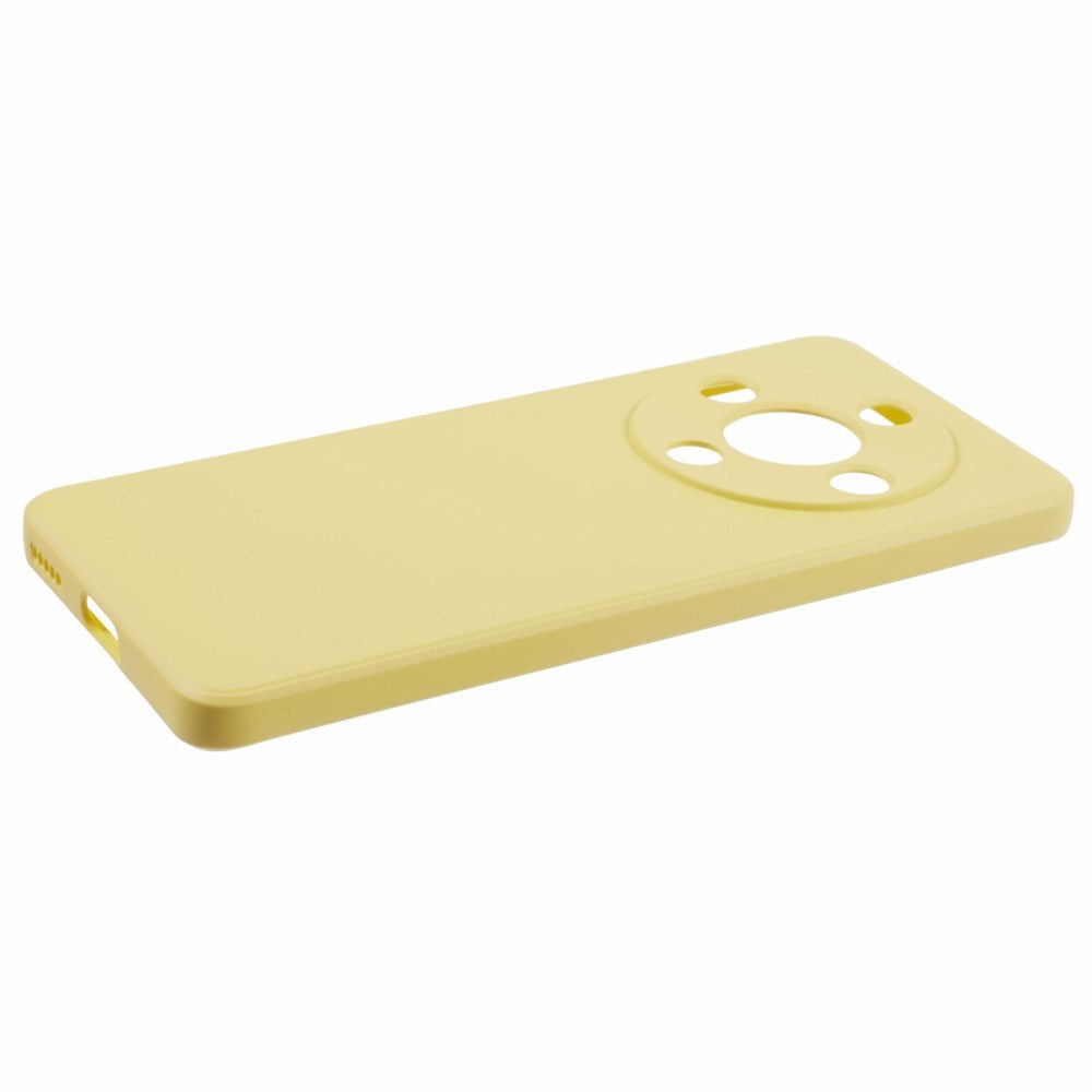 EIDERWOOD Honor Magic6 Lite 5G Case – Fleksibelt Plast Cover med Fiberforing og Præcis Kameraudskæring - Gul
