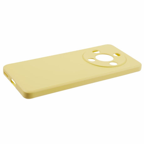 EIDERWOOD Honor Magic6 Lite 5G Case – Fleksibelt Plast Cover med Fiberforing og Præcis Kameraudskæring - Gul