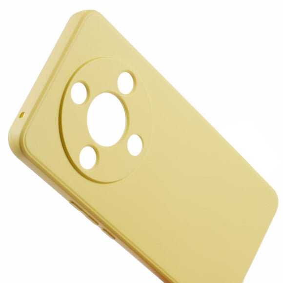 EIDERWOOD Honor Magic6 Lite 5G Case – Fleksibelt Plast Cover med Fiberforing og Præcis Kameraudskæring - Gul