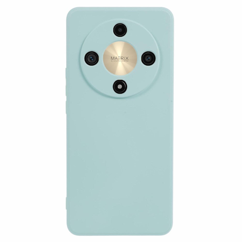 EIDERWOOD Honor Magic6 Lite 5G Case – Fleksibelt Plast Cover med Fiberforing og Præcis Kameraudskæring - Turkis