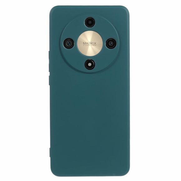 EIDERWOOD Honor Magic6 Lite 5G Case – Fleksibelt Plast Cover med Fiberforing og Præcis Kameraudskæring - Mørkegrøn