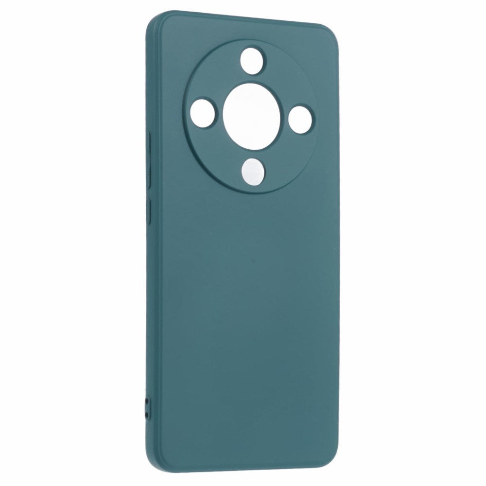 EIDERWOOD Honor Magic6 Lite 5G Case – Fleksibelt Plast Cover med Fiberforing og Præcis Kameraudskæring - Mørkegrøn