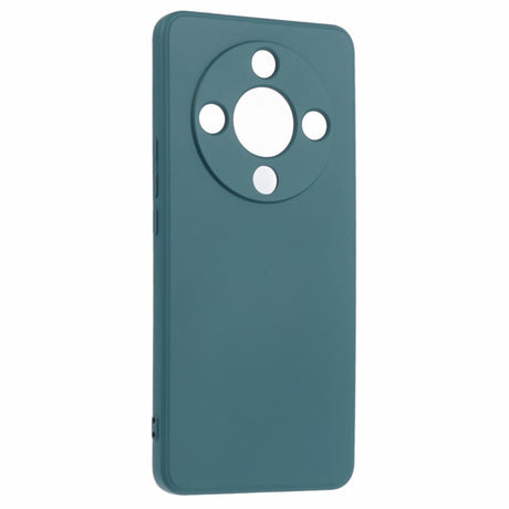 EIDERWOOD Honor Magic6 Lite 5G Case – Fleksibelt Plast Cover med Fiberforing og Præcis Kameraudskæring - Mørkegrøn