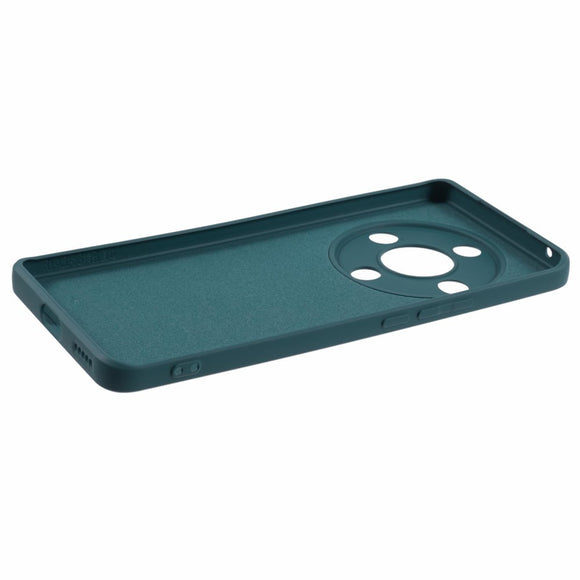 EIDERWOOD Honor Magic6 Lite 5G Case – Fleksibelt Plast Cover med Fiberforing og Præcis Kameraudskæring - Mørkegrøn