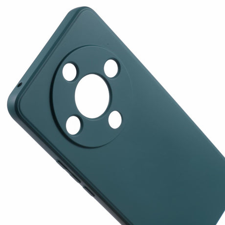 EIDERWOOD Honor Magic6 Lite 5G Case – Fleksibelt Plast Cover med Fiberforing og Præcis Kameraudskæring - Mørkegrøn