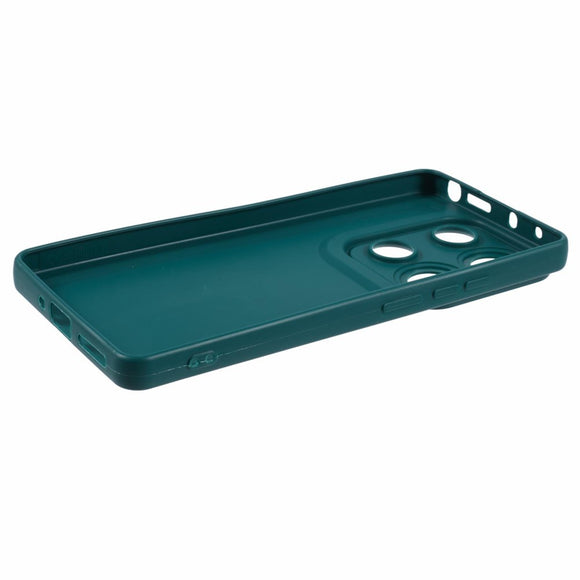 EIDERWOOD Xiaomi Redmi Note 13 Pro (4G) / Poco M6 Pro Fleksibelt Plastik Cover m. Læderbetrukket Pude - Grøn