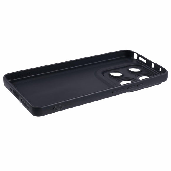 EIDERWOOD Xiaomi Redmi Note 13 Pro (4G) / Poco M6 Pro Fleksibelt Plastik Cover m. Læderbetrukket Pude - Sort