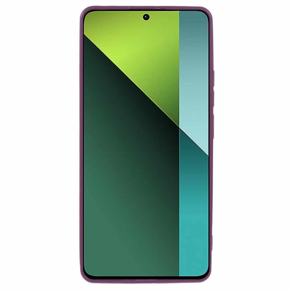 EIDERWOOD Xiaomi Redmi Note 13 Pro (4G) / Poco M6 Pro Fleksibelt Plastik Cover m. Læderbetrukket Pude - Lilla
