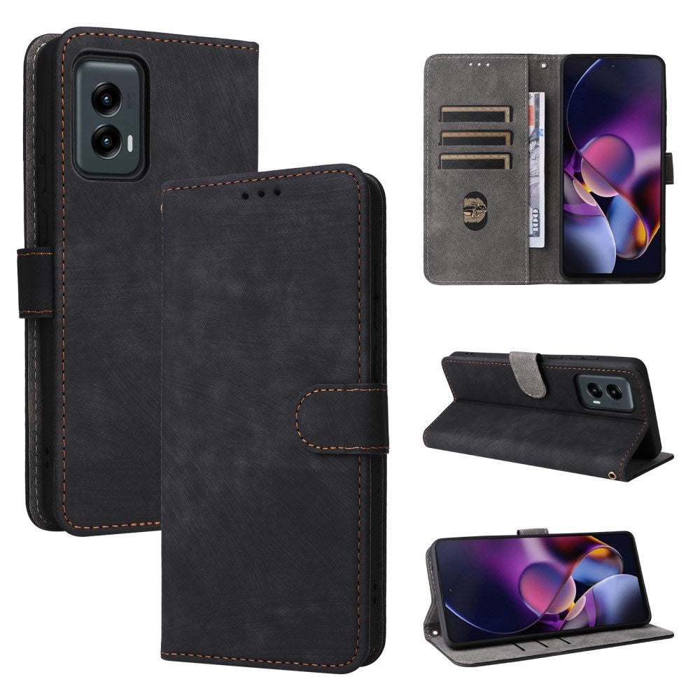 EIDERWOOD Motorola Moto G Stylus 5G (2024) Læder Cover m. Pung & Strop - Sort