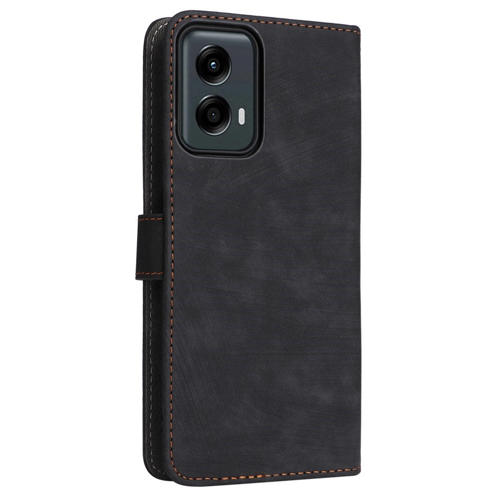 EIDERWOOD Motorola Moto G 5G (2024) Læder Cover m. Pung & Strop - Sort