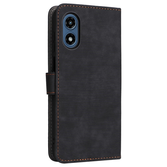 EIDERWOOD Motorola Moto G Play (2024) Læder Cover m. Pung & Strop - Sort